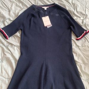 Tommy Hilfiger navy ribbed dress